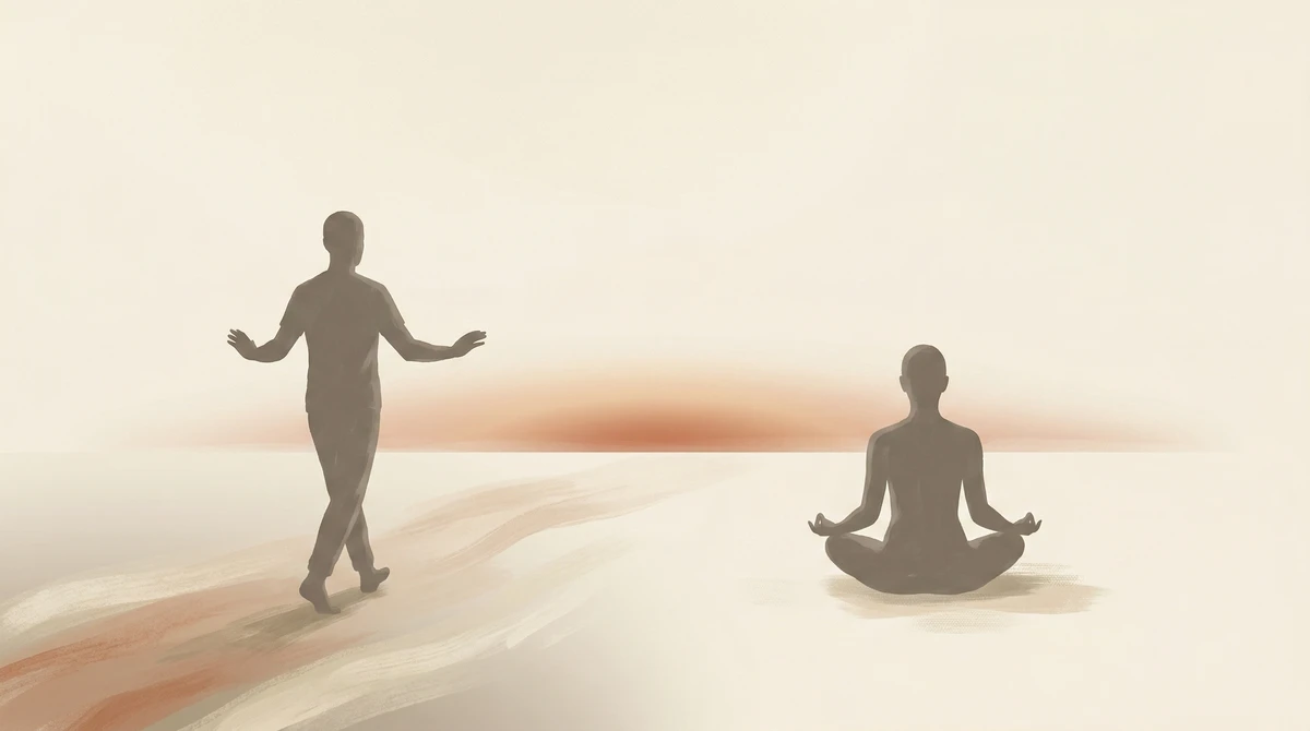 Aktive Meditation vs. Sitzmeditation: So triffst du die richtige Wahl