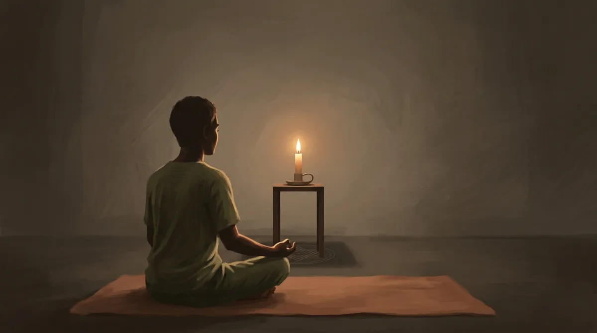 Trataka-Meditation: Eine Schritt-für-Schritt-Anleitung