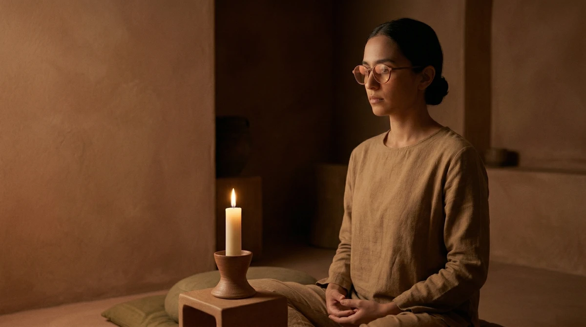 Kann man Trataka mit Brille oder Kontaktlinsen machen?