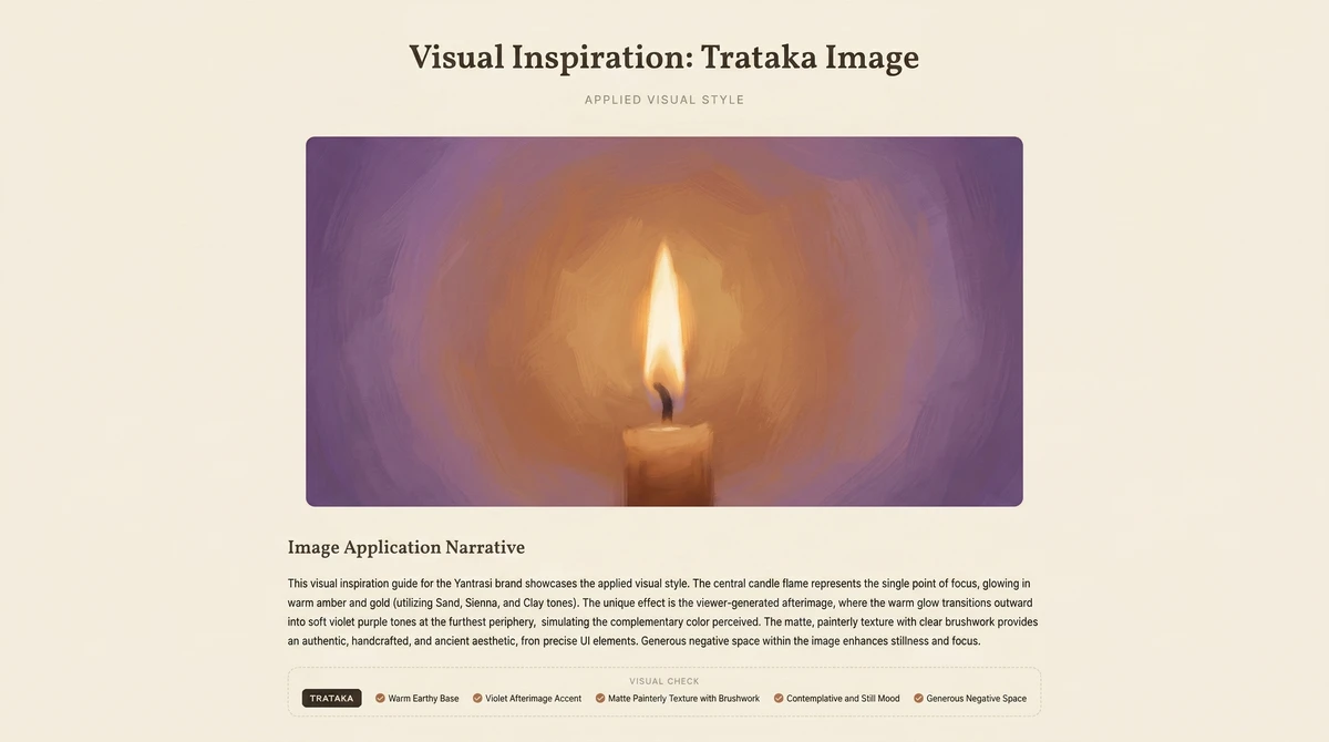 Por qué ves colores durante el trataka (y qué significan)