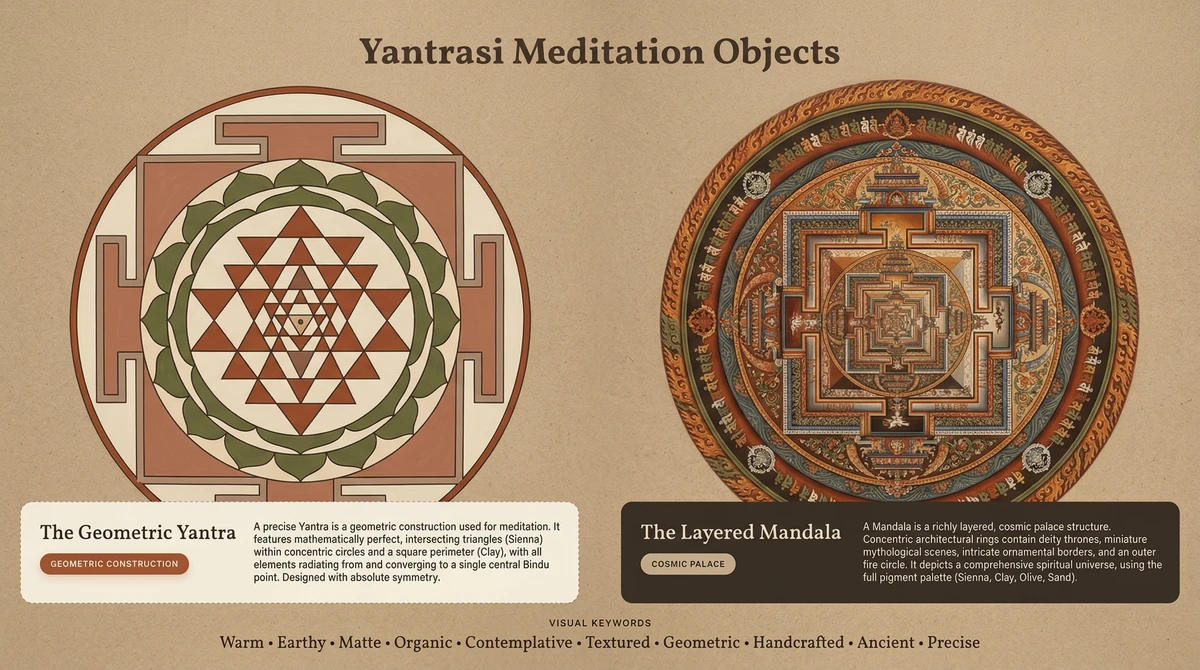 Yantra vs. mandala: ¿cuál es la diferencia?