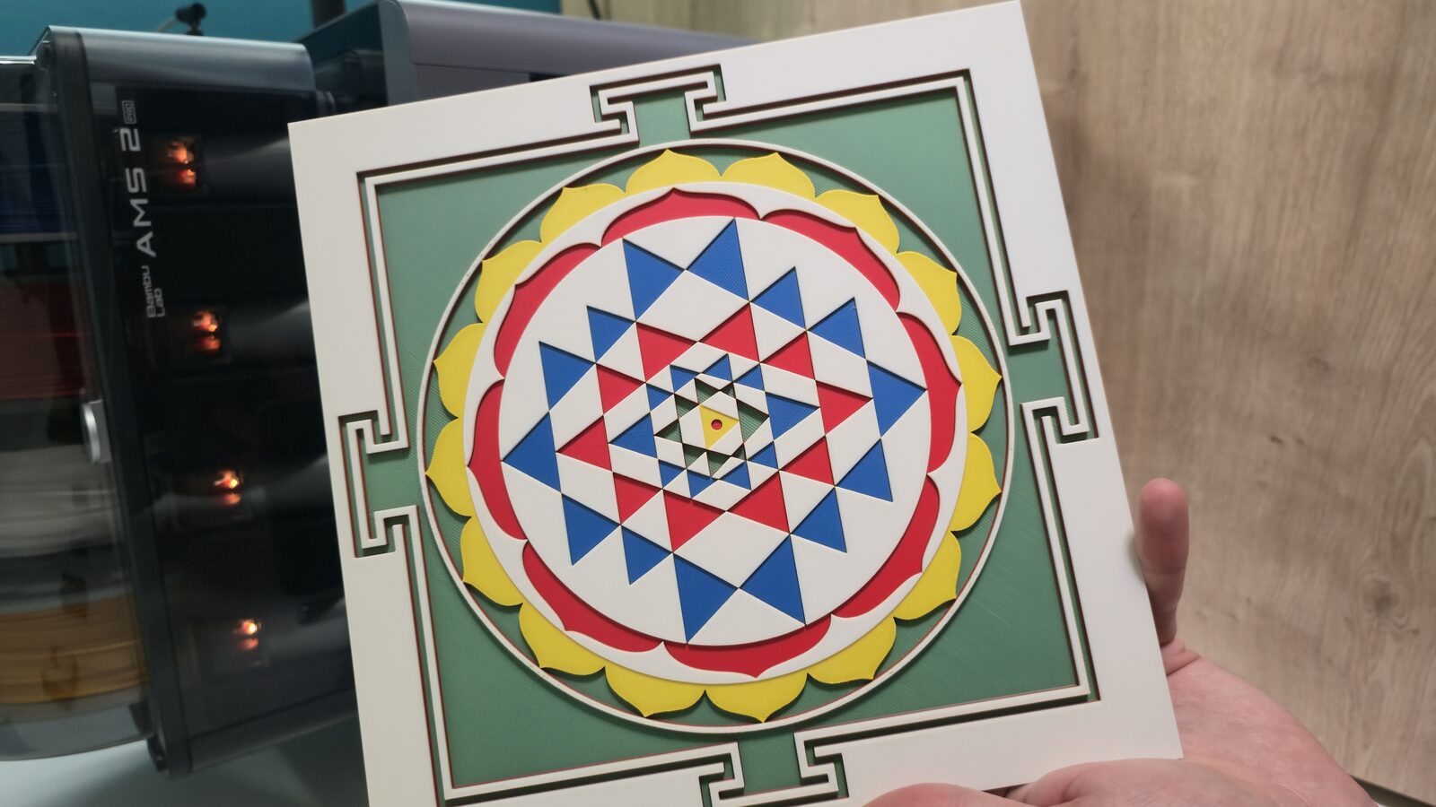 Sri Yantra close-up detail