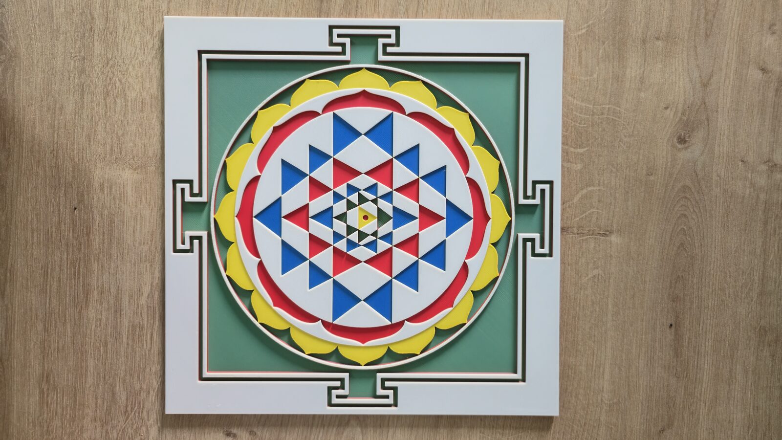Sri Yantra on display